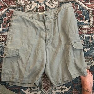 Men's Light Gray Cargo Shorts